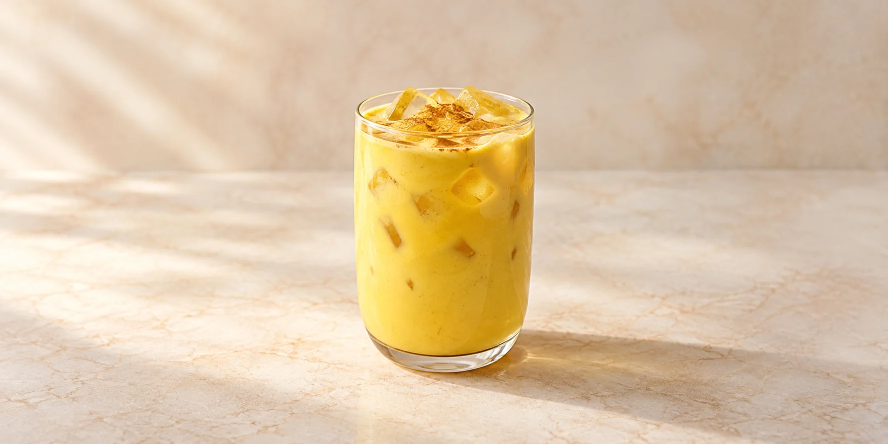 Iced Golden Milk with Honey and Coconut