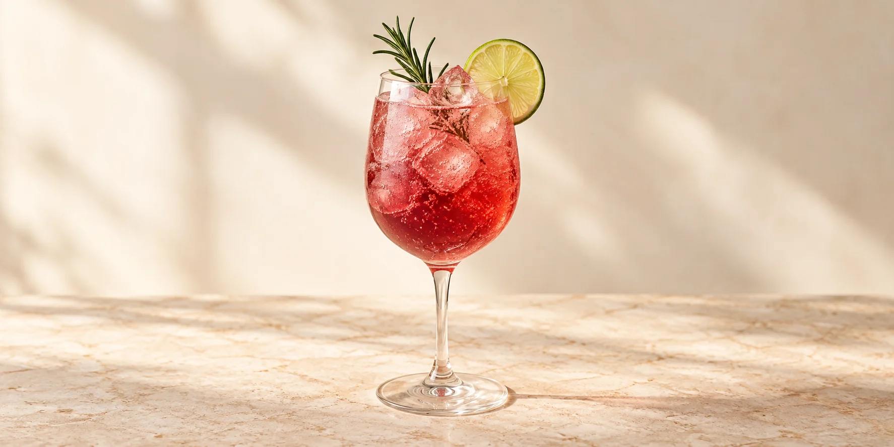 Hibiscus Rose Spritz Mocktail