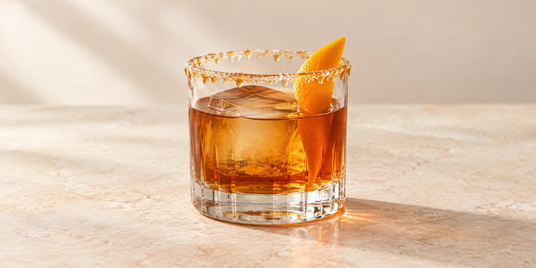 Salted Caramel Black Tea Old Fashioned
