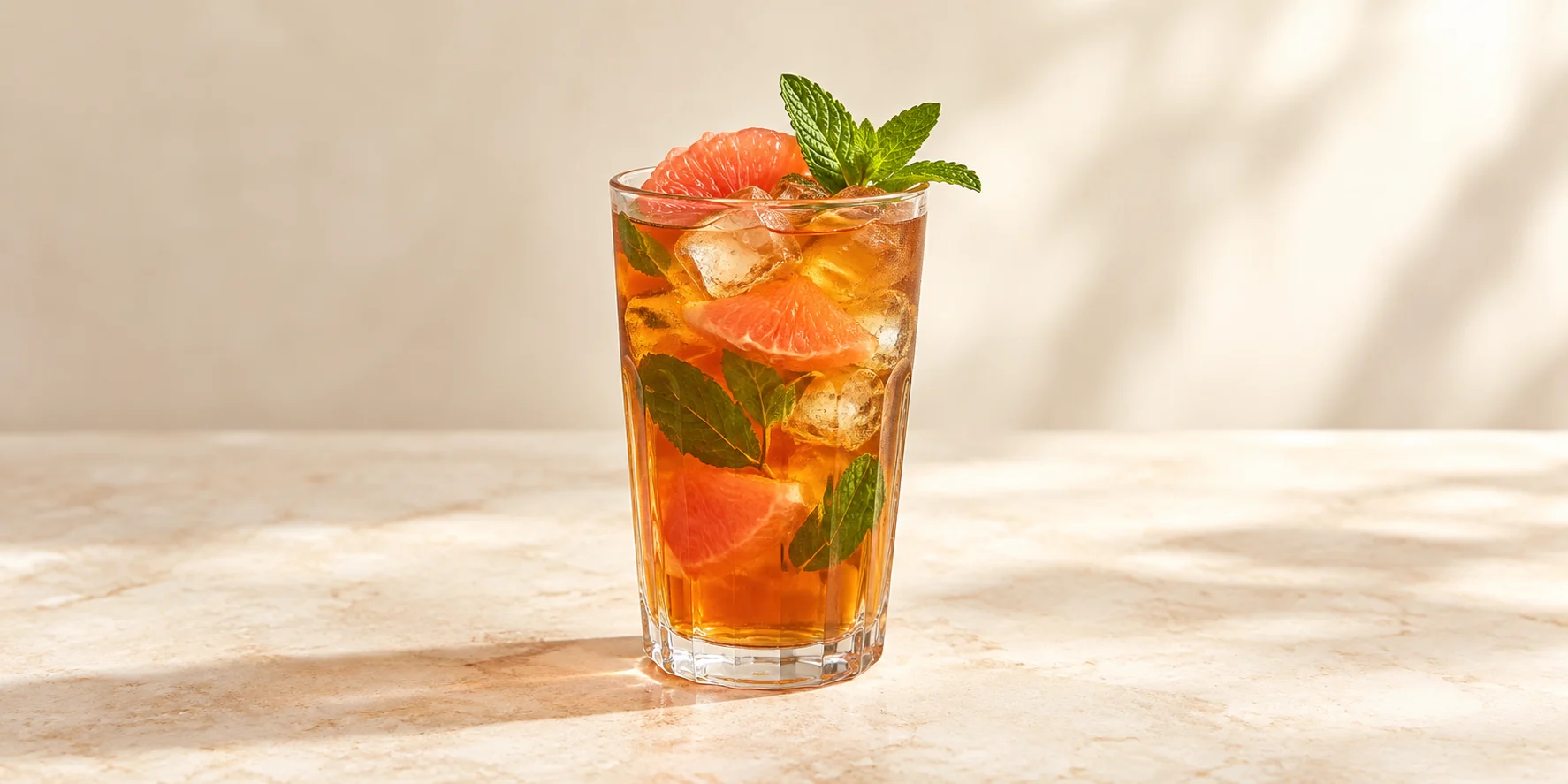 Iced Uva Ceylon with Mint and Grapefruit