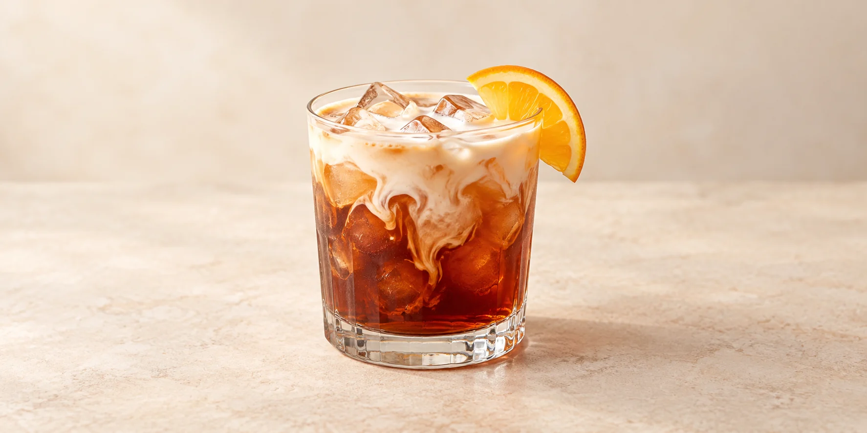 Iced Chocolate Black Tea with Orange and Cream
