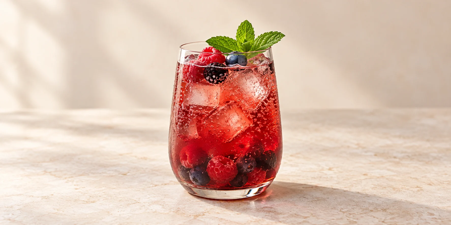 Sparkling Mixed Berry Iced Tea