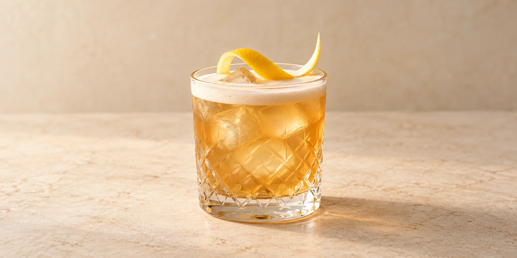Jin Jun Mei Honey Whiskey Sour