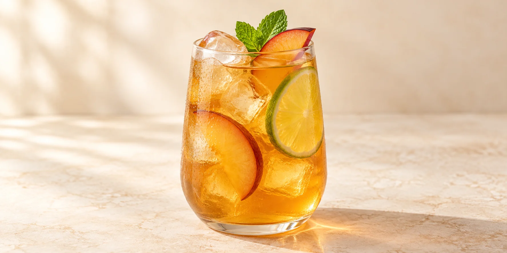 Iced GABA Oolong with Plum and Lime