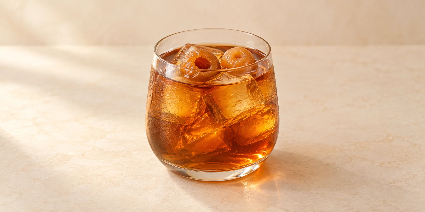 Iced Aged Pu-erh with Dried Longan and Ginger