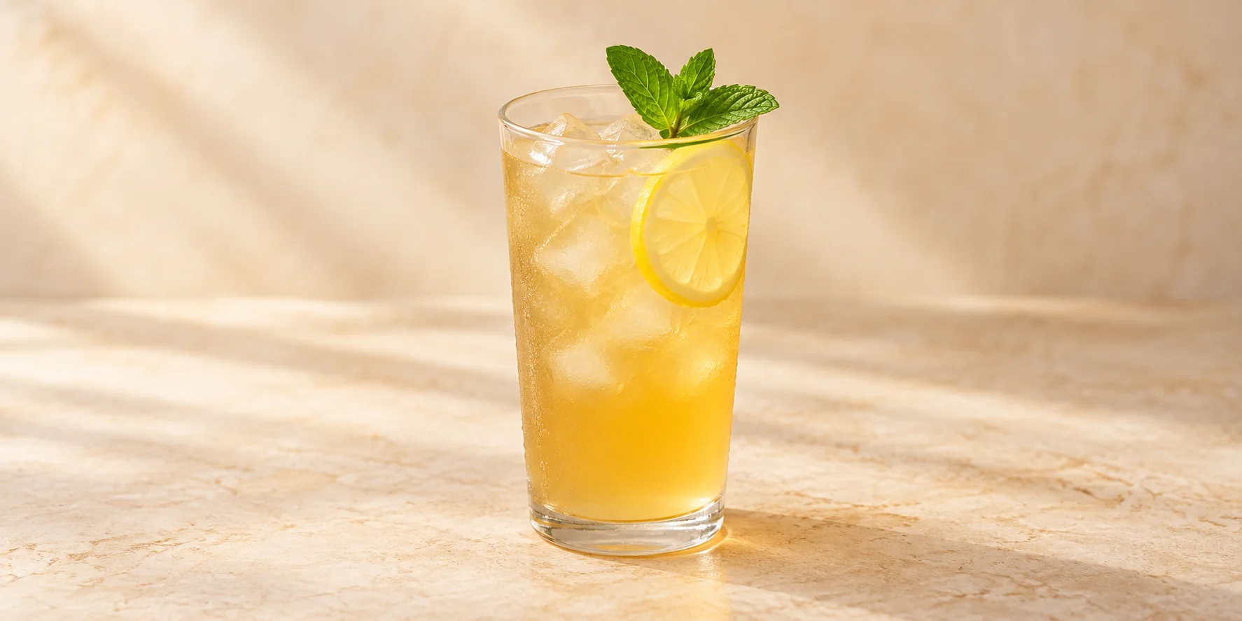 Iced Tila Lemonade with Honey