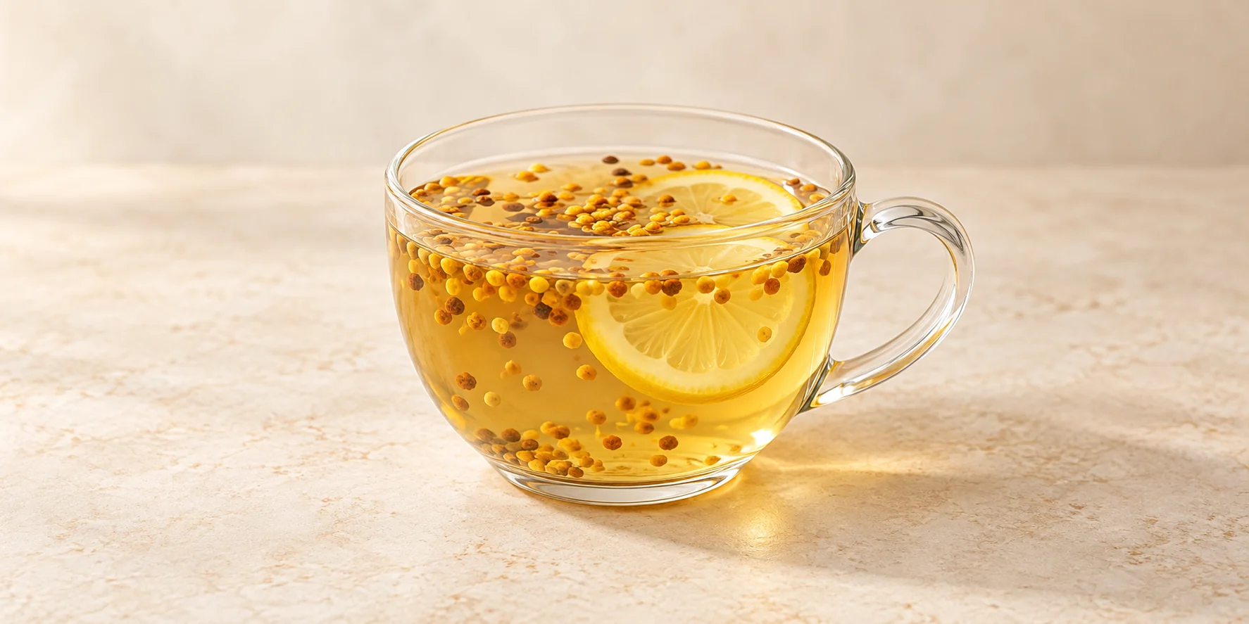 Bi Luo Chun with Bee Pollen, Honey and Lemon