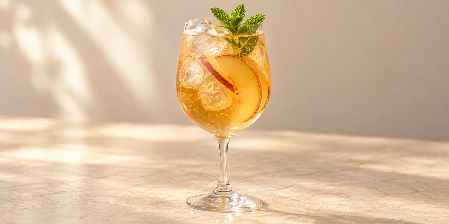 Peach Green Tea Spritz