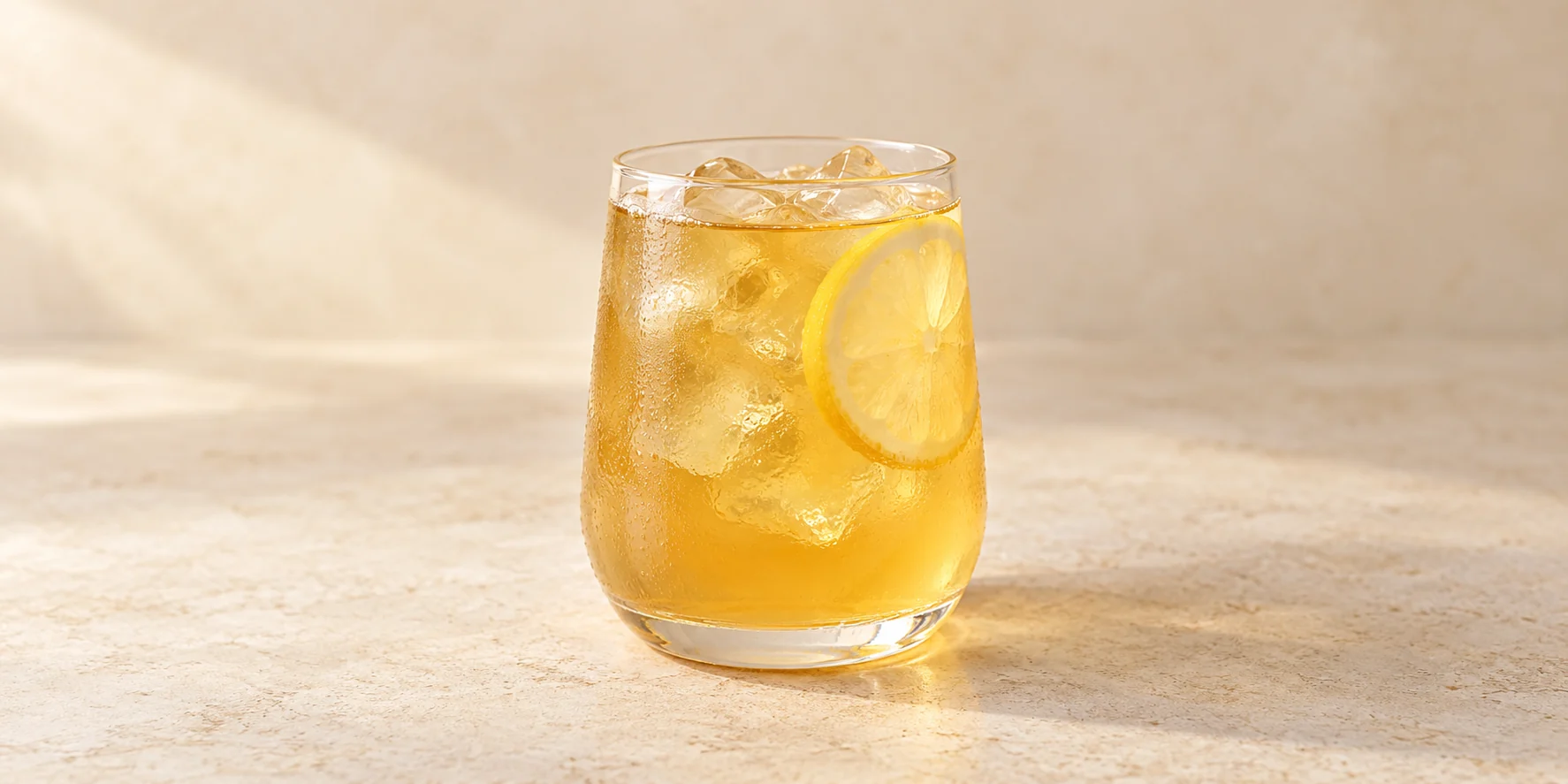 Iced Nokcha with Toasted Rice and Plum