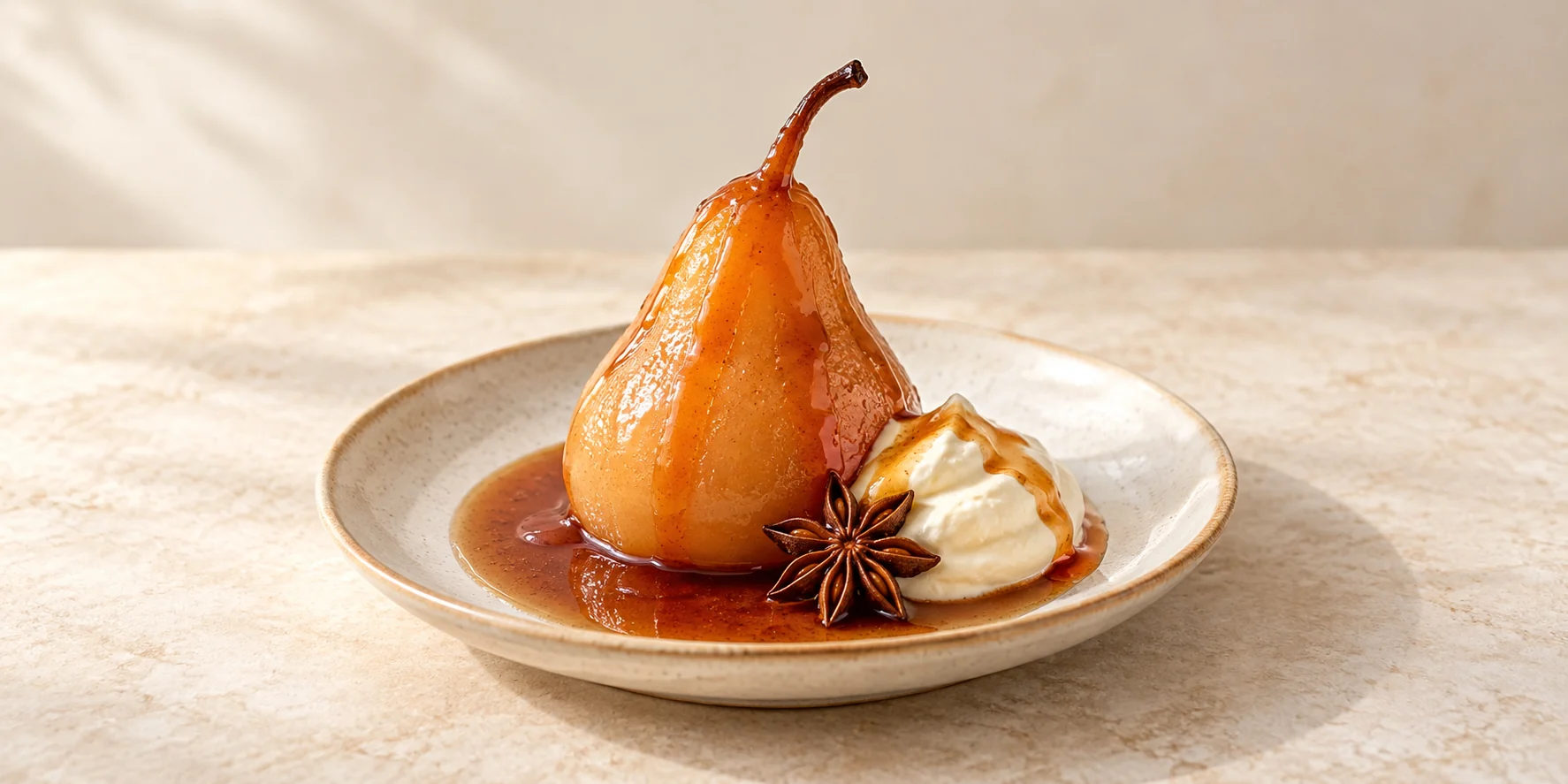 Star Anise Poached Pears