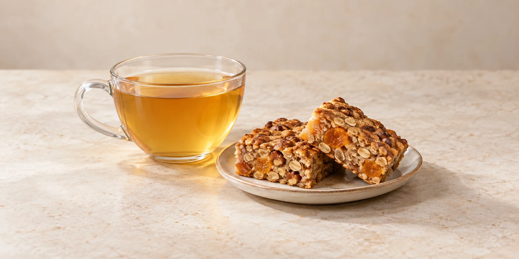 Lemon Balm Tea Baked Oatmeal Bars