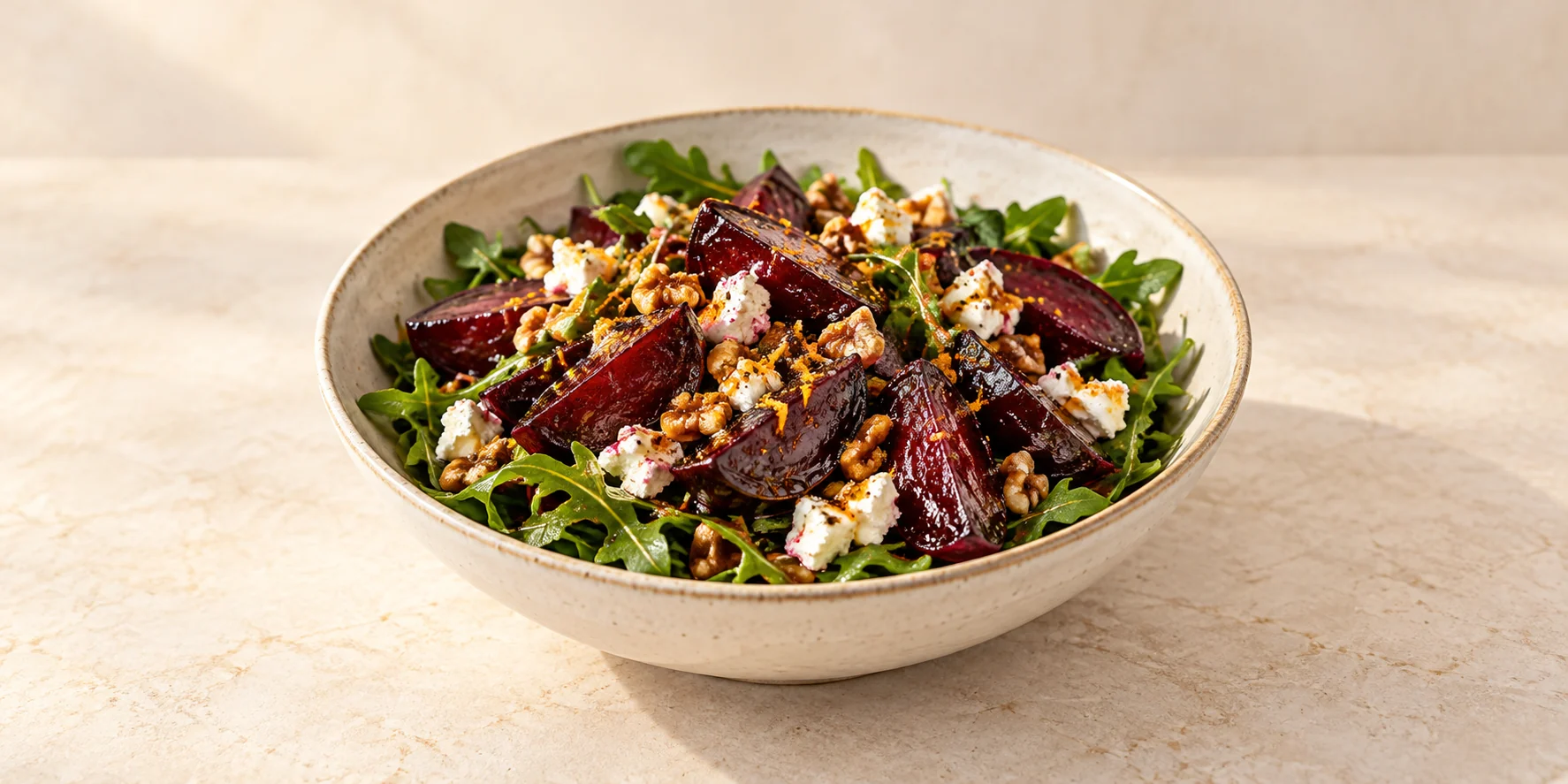 Hibiscus-Glazed Beet and Goat Cheese Salad
