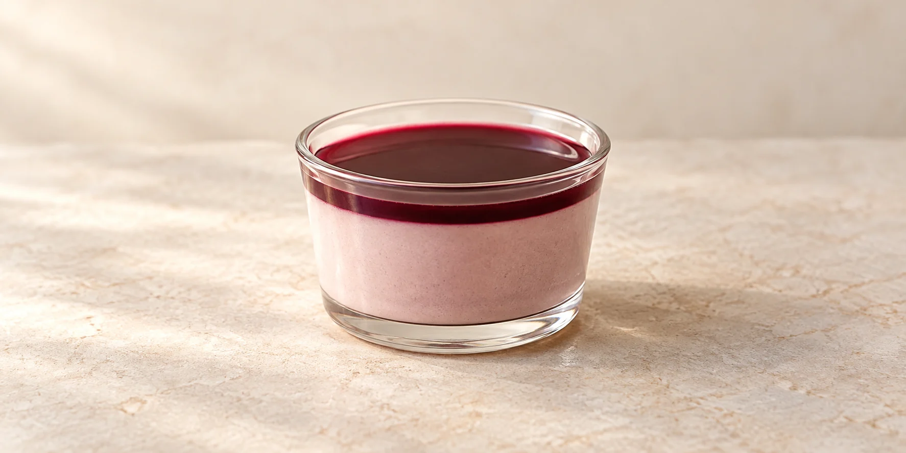 Elderberry Tea Panna Cotta with Berry Coulis