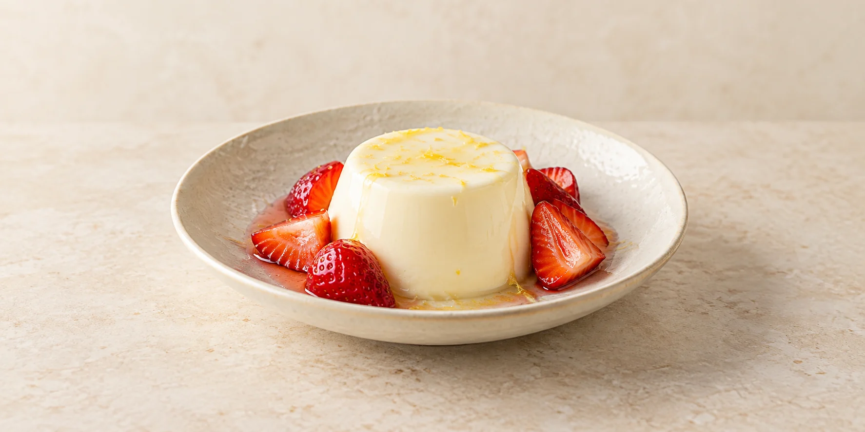 Elderflower and Lemon Panna Cotta