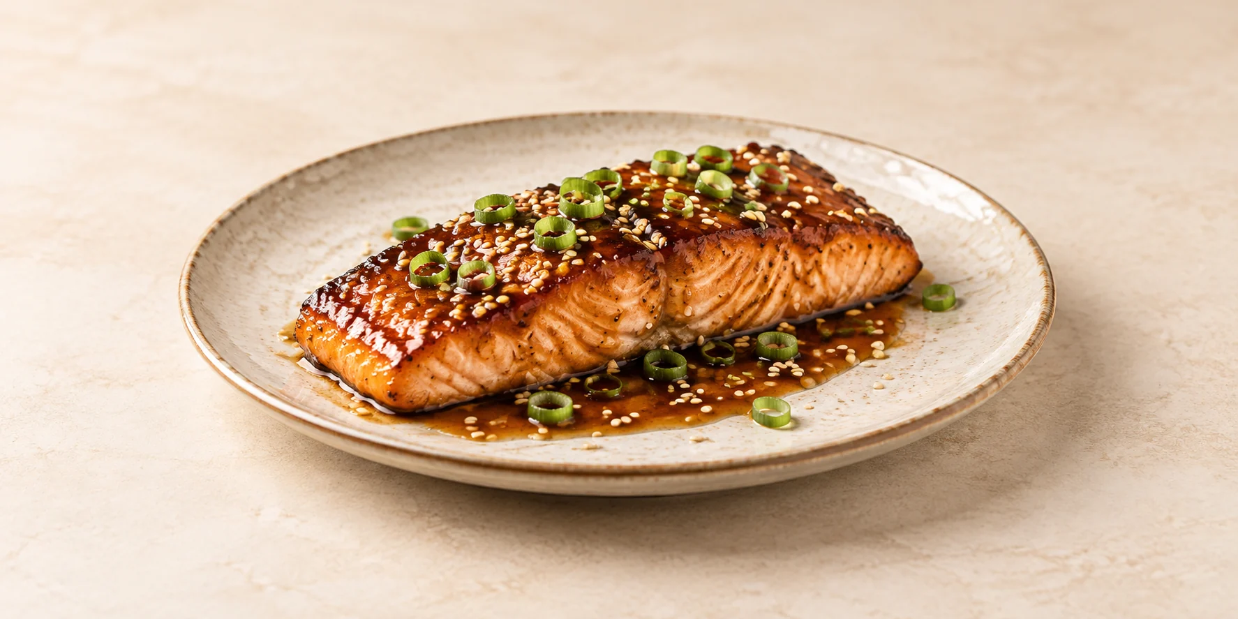 Jin Jun Mei Tea-Glazed Salmon