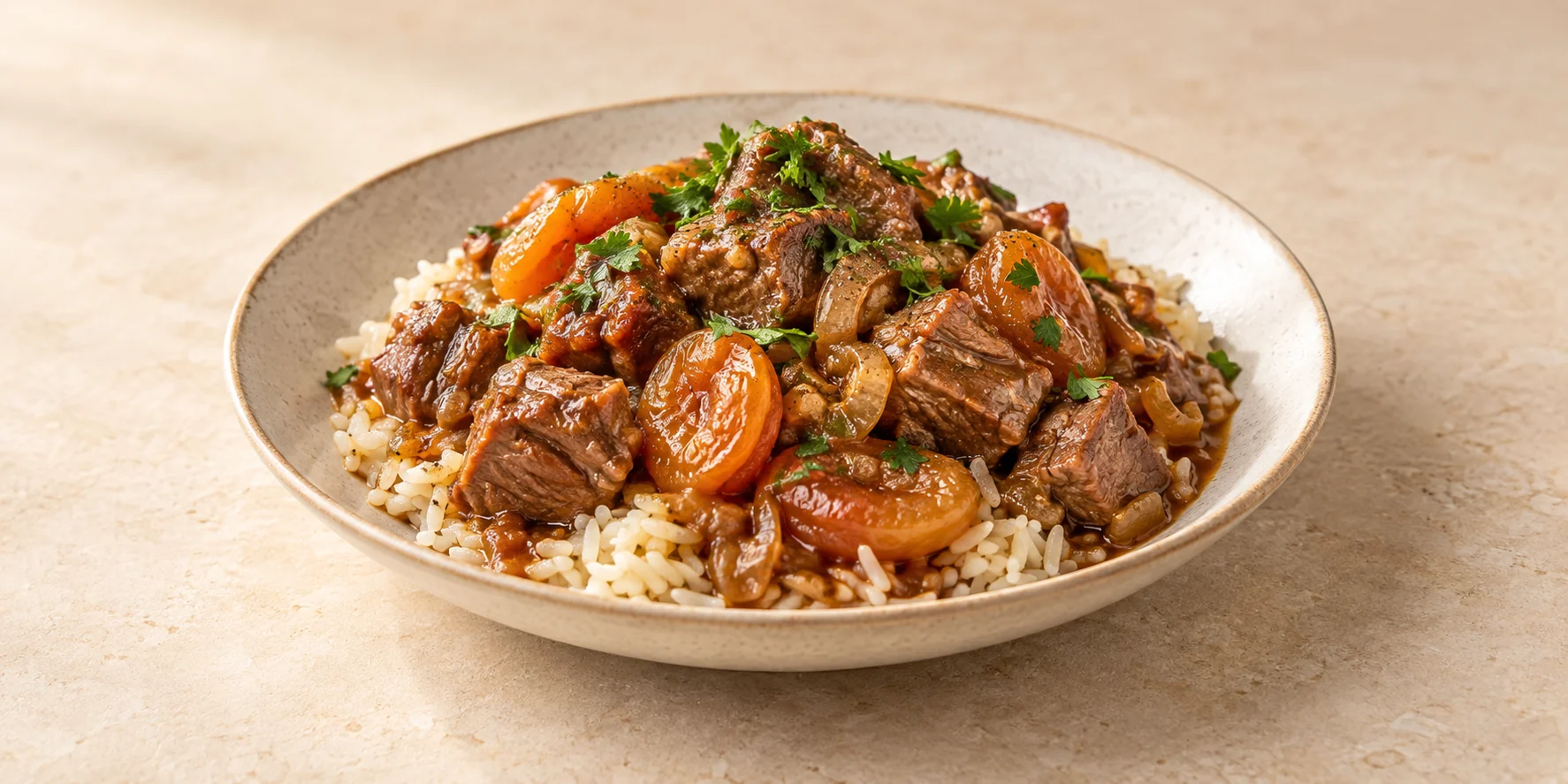 Çay-Simmered Lamb and Apricot Stew