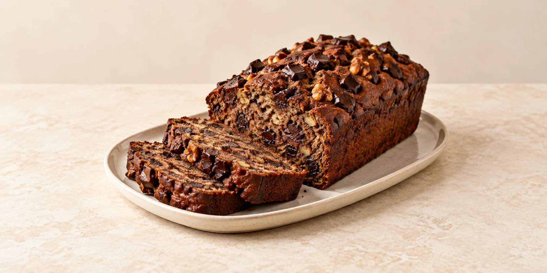 Shou Pu-erh Dark Chocolate Banana Bread