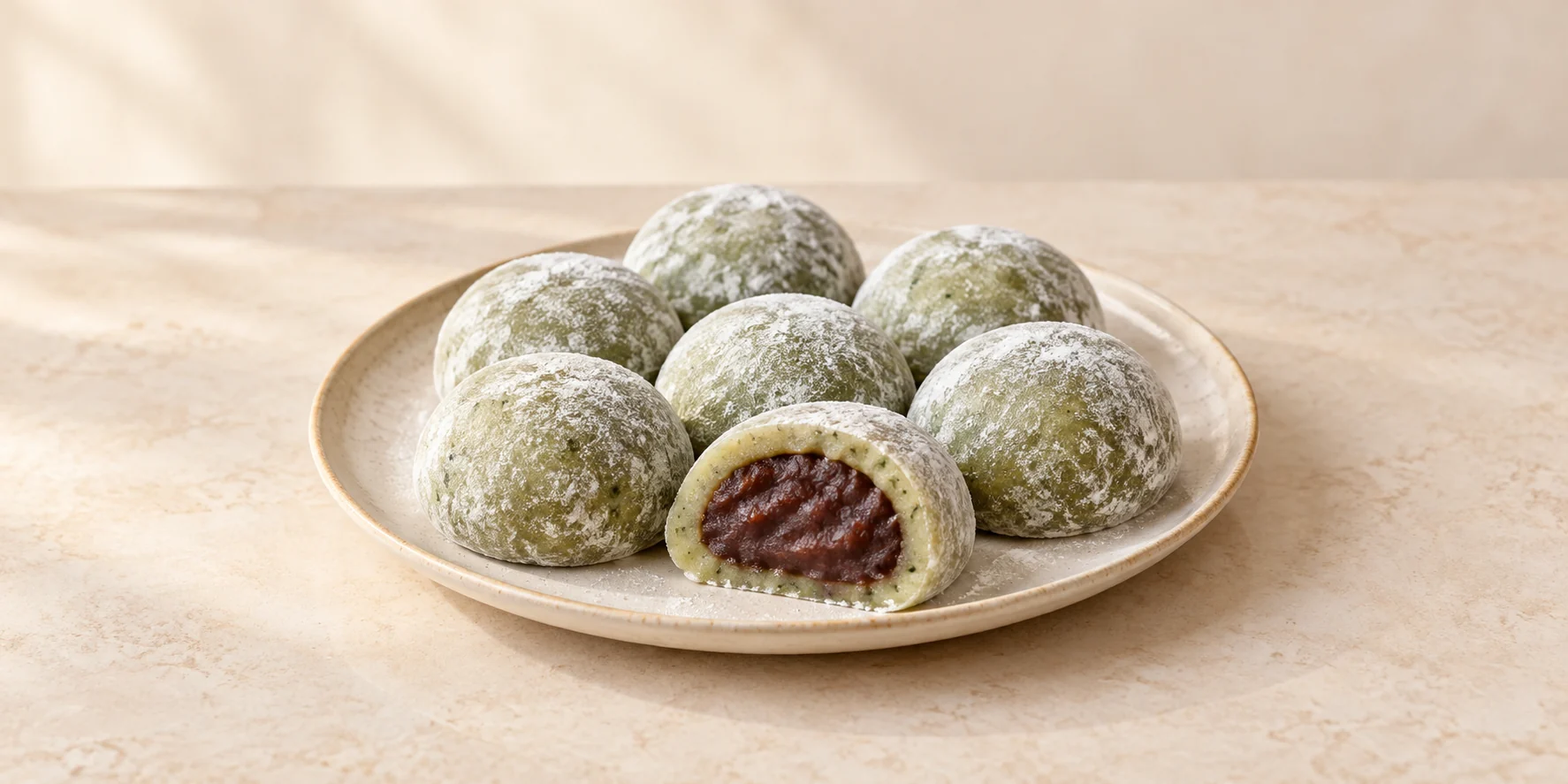 Anji Bai Cha Green Tea Mochi