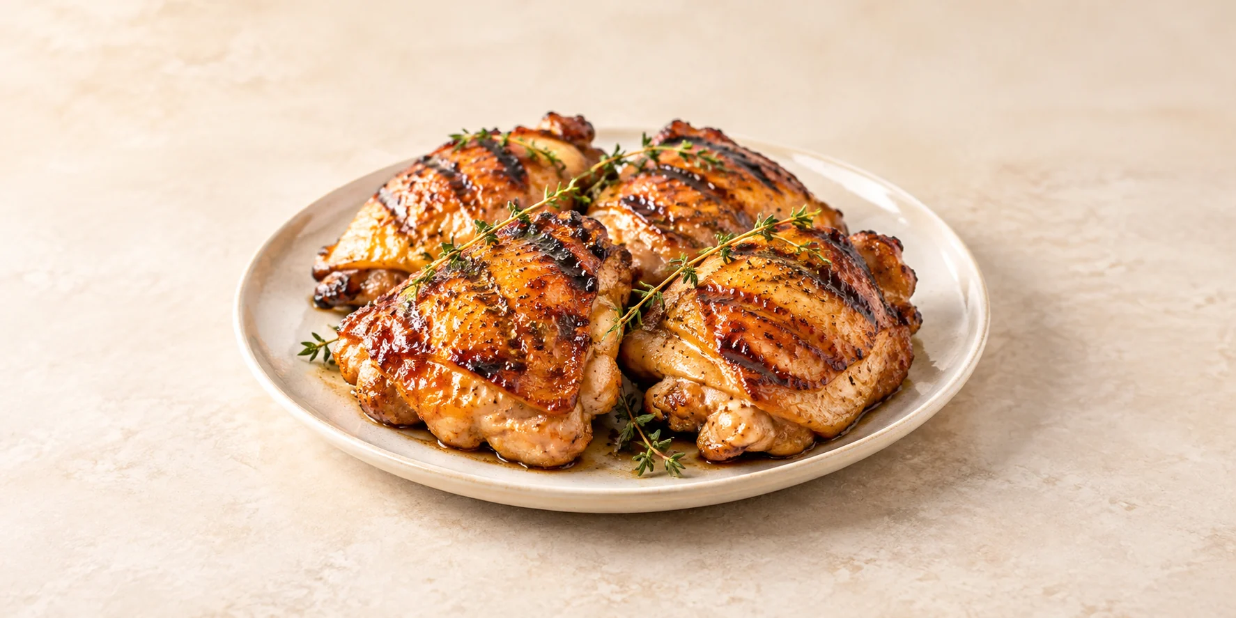 Peach Green Tea-Brined Grilled Chicken