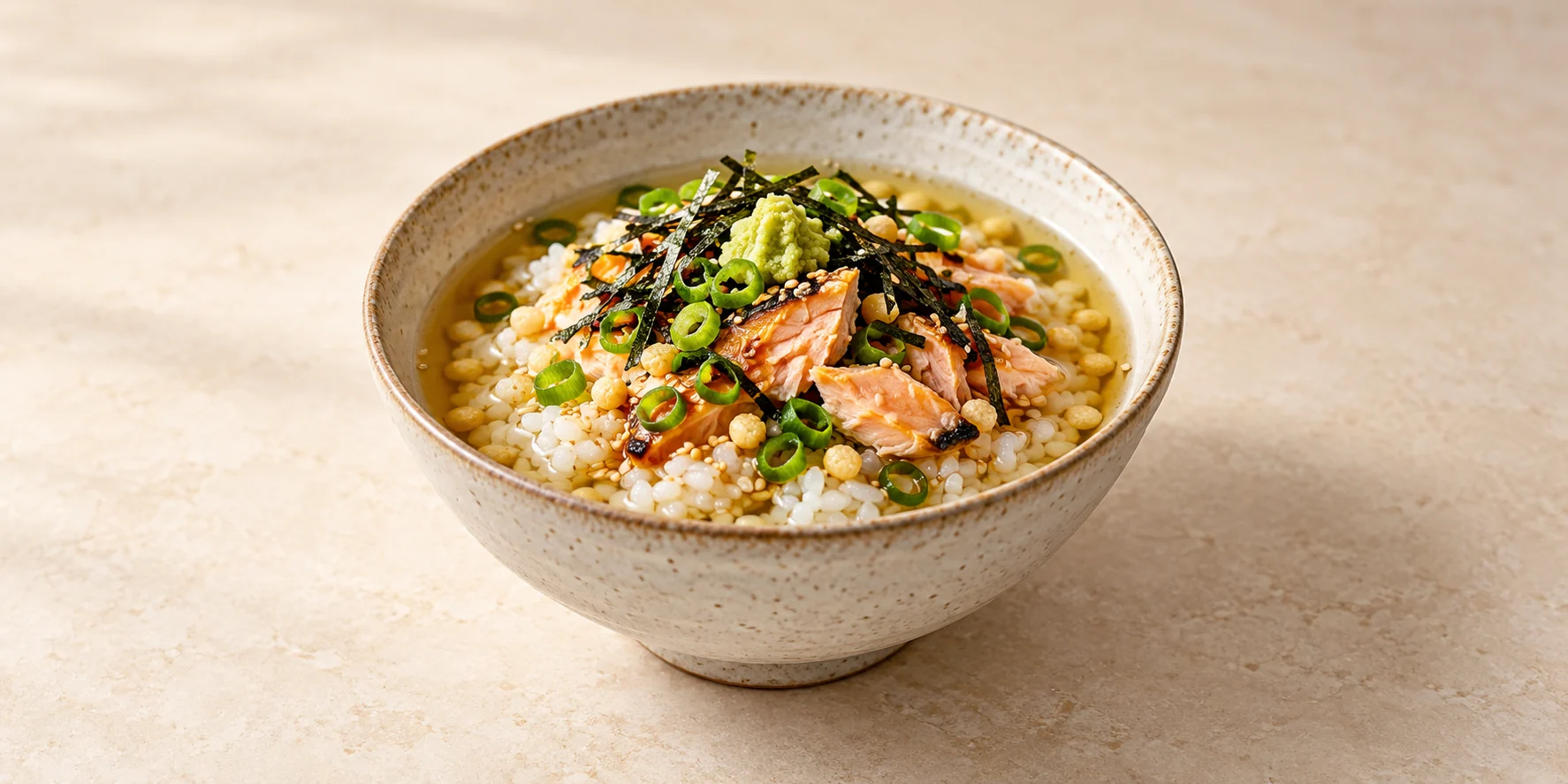 Genmaicha Ochazuke (Tea-Soaked Rice Bowl)
