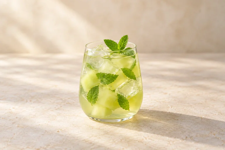 Cold-Brewed Silver Needle with Honeydew and Mint