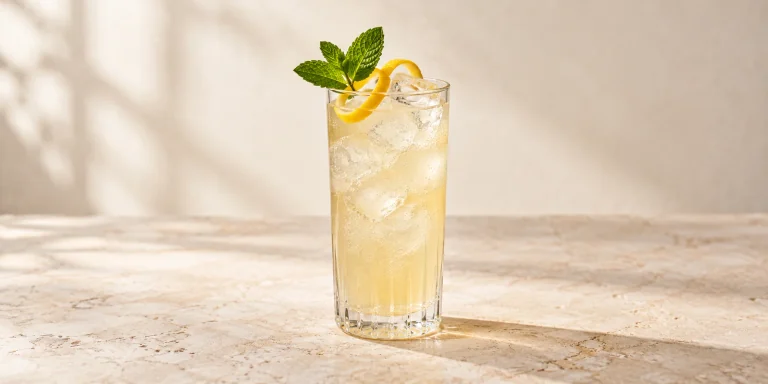 Shou Mei Honey Gin Fizz