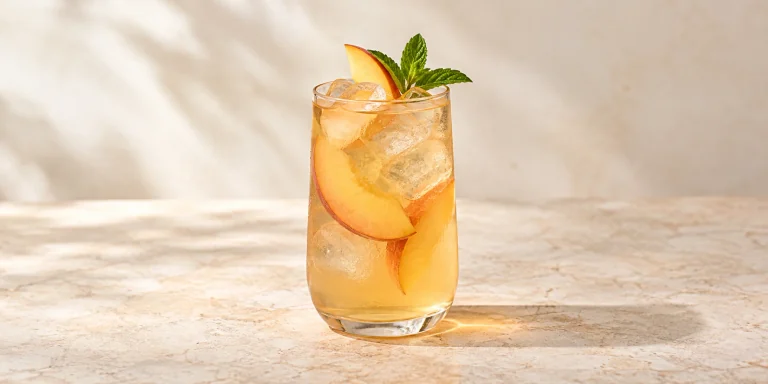 Cold-Brew Shou Mei with Peach and Honey