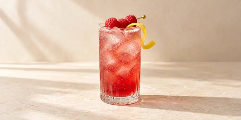 Sparkling Raspberry Ginger Mocktail