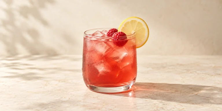 Iced Raspberry Lemon Balm Cooler