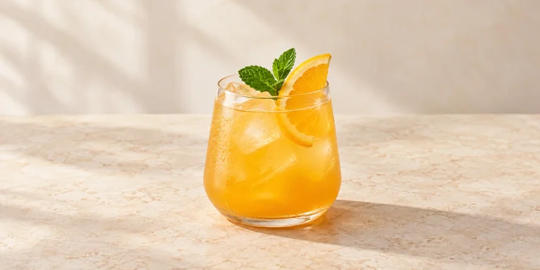 Iced Cardamom Orange Cooler