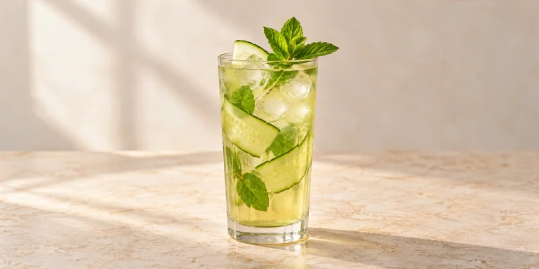 Iced Cedrón Mint Refresher