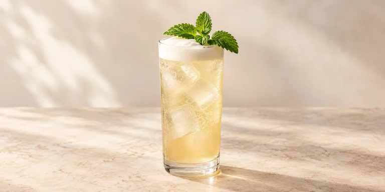 Gin fizz de melisa