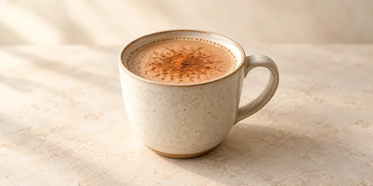 Chocolate Black Tea Latte with Cinnamon