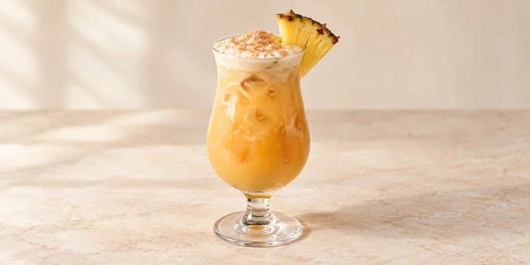 Coconut Black Tea Painkiller Cocktail