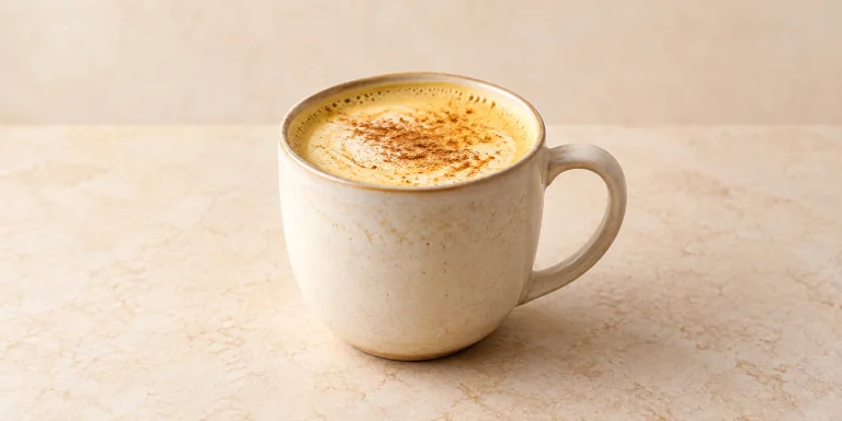 Coconut Black Tea Latte with Turmeric