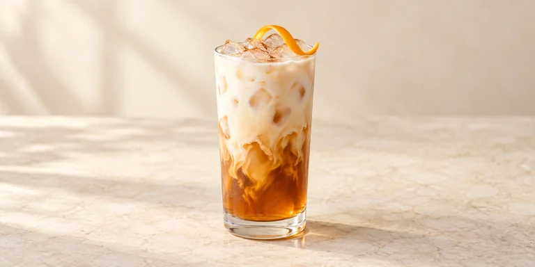 Iced Vanilla Bergamot Latte