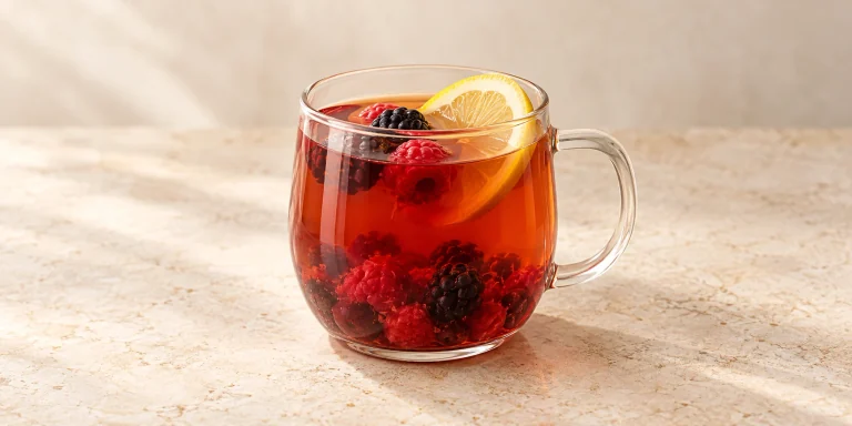Mixed Berry Black Tea with Lemon and Honey