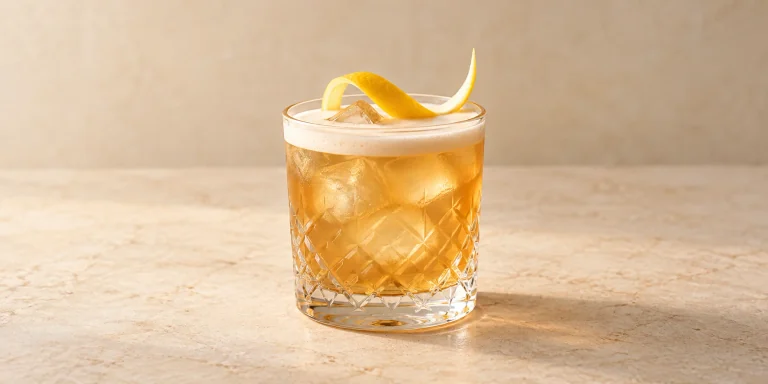 Jin Jun Mei Honey Whiskey Sour