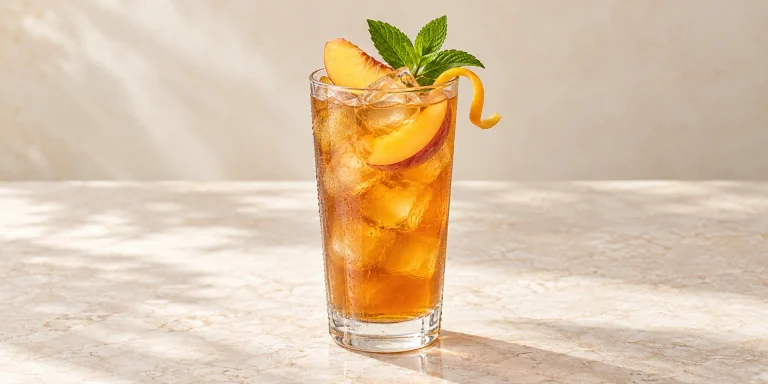 Iced Keemun Peach Tea
