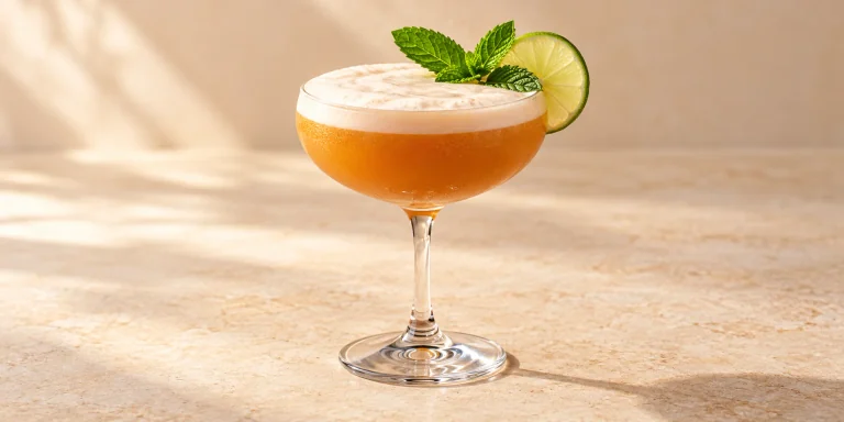 Rwandan Tea & Rum Sour with Passionfruit