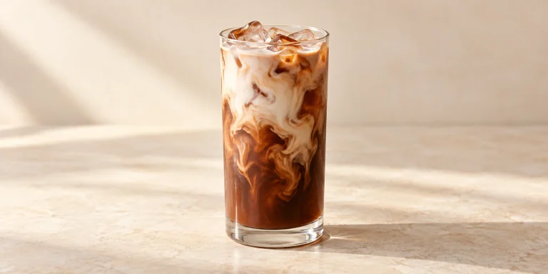 Iced Cocoa-Tea with Dianhong and Vanilla