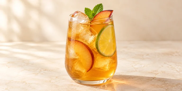 Iced GABA Oolong with Plum and Lime