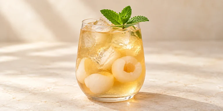 Iced Tieguanyin Lychee Cooler