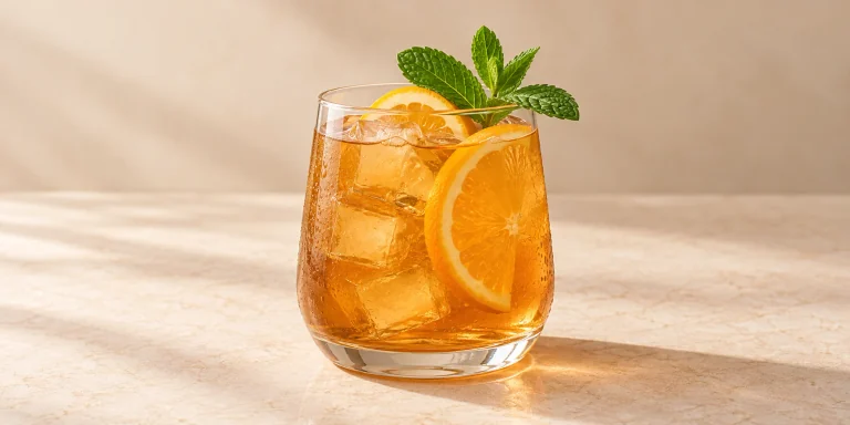 Iced Licorice Root and Orange Cooler