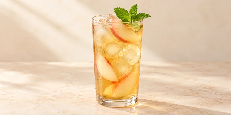 Cold-Brew Anji Bai Cha with White Peach