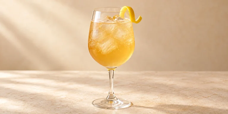 Bancha Yuzu Spritz Mocktail
