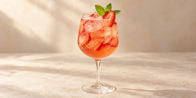 Strawberry Green Tea Spritz