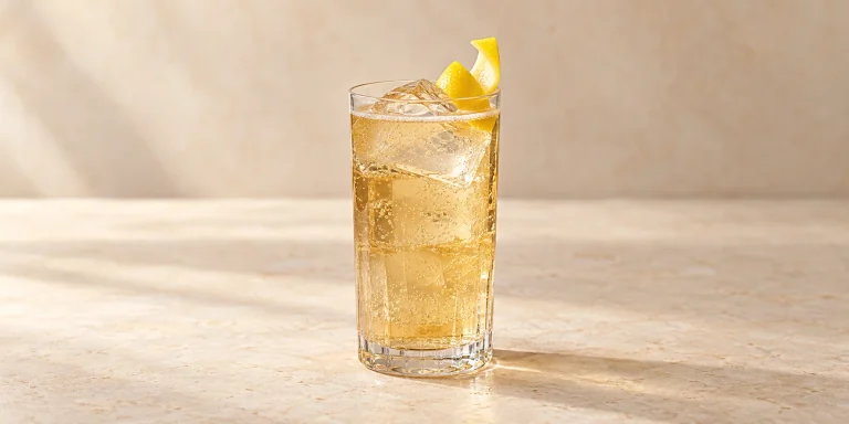 Highball de whisky con Genmaicha