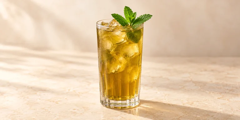 Té moruno helado de Gunpowder con menta
