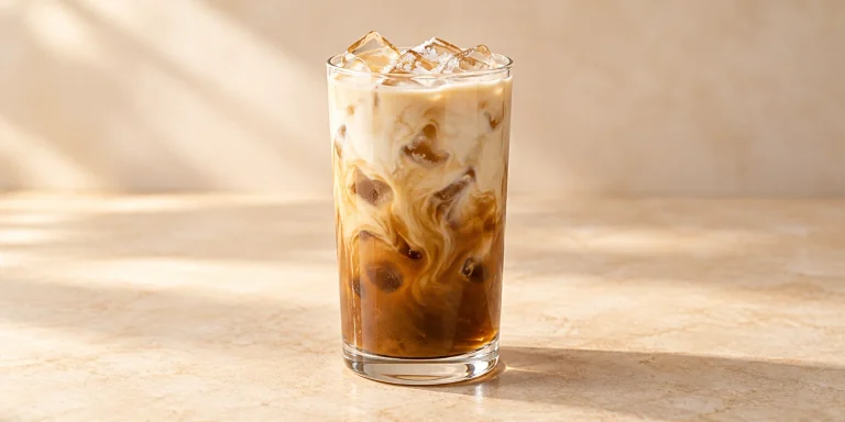 Iced Hojicha Oat-Maple Latte